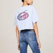 T-shirt Tommy Jeans Crop Archive Con Logo Oversize da donna rif. DW0DW17832