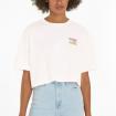 T-shirt Tommy Jeans Crop Con Logo Oversize Sul Retro da donna rif. DW0DW18141