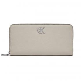 Portafoglio Calvin Klein Con Zip Integrale E Logo Rfid da donna rif. K60K611269